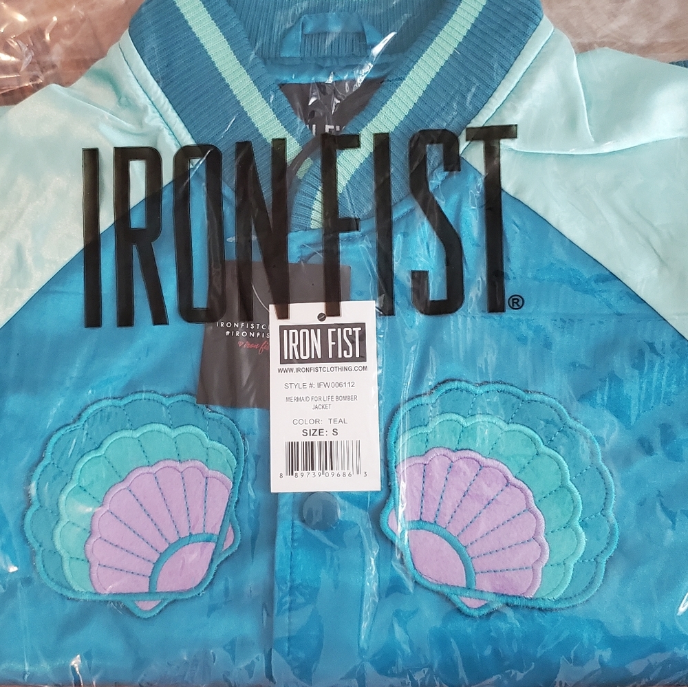 🧜‍♀Iron Fist Mermaid For Life Bomber Jacket🧜‍♀️ - Picture 9 of 16